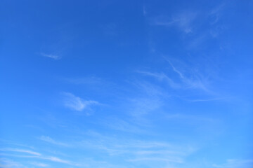 Blue sky with white clouds for texture background.