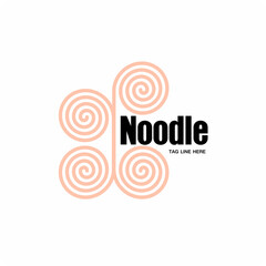 chinese noodle vector logo design , asian food restaurant