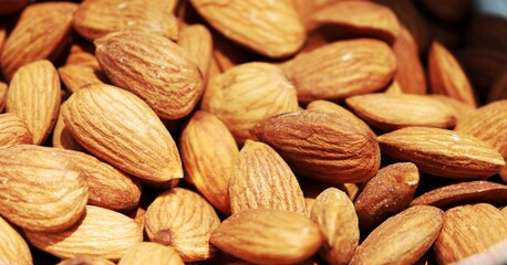 Healthy and tasty almonds which help us to give protein. Almonds also help in immunity boosting. Almonds are one of the most healthy dry fruits to eat every day.