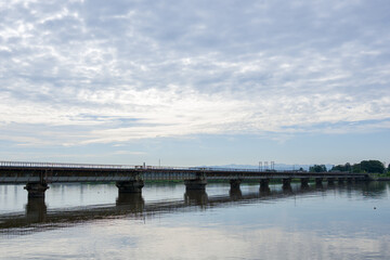 男鹿線の八郎川橋梁