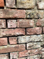 Fragment, old, stone, wall, custom, layout, masonry, foreground., pattern, brown, architecture, structure, construction, texture, rock, built, brick, weathered, abstract, gray, textured, material,