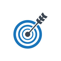 Business target icon illustration