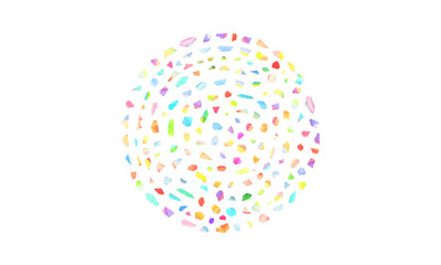 Colorful Confetti Circle