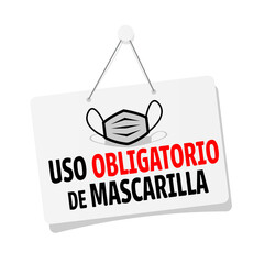 Uso obligatorio de mascarilla	