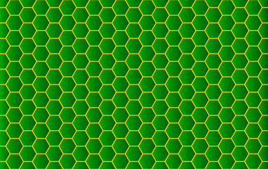 Seamless random yellow and green mosaic background. Hexagon tiles background. Print for web backgrounds, wrapping, decor,etc. Follow other mosaic patterns in my collection.