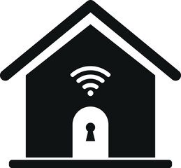 Home security icon. 