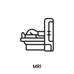 mri vector icon. mri sign symbol. Modern simple icon element for your design	