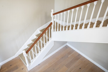 Modern interior design of staircase at home