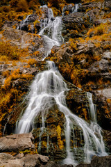 Fototapeta na wymiar view of the waterfalls in Todtnau in the Black Forest region of Germany in autumn