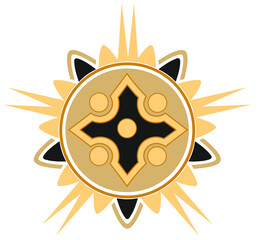 SYMBOLS OF THE CATHOLIC CHURCH, WITH CROSSES DECORATED FOR SACRED DRESSES