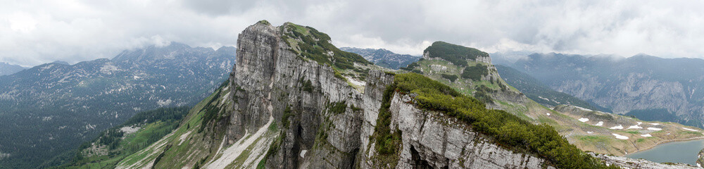 Fototapeta na wymiar Panoramic view of Greimuth peak (1871 m), austrian Alps. Austria 
