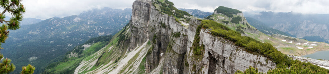Panoramic view of Greimuth peak (1871 m), austrian Alps. Austria	