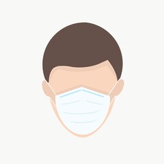 man with a mask, protection, safety