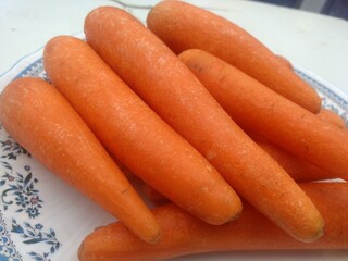 carrots on a plate