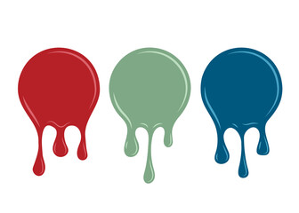 Spilled paint. Design element .Vector illustration.