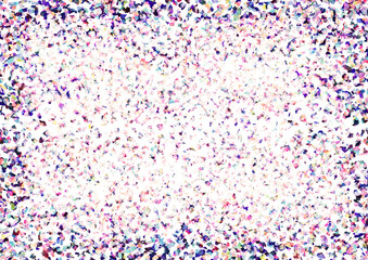 Colorful Confetti on a White Background