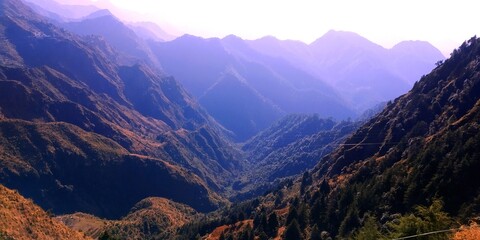 Naklejka premium panorama of the mountains