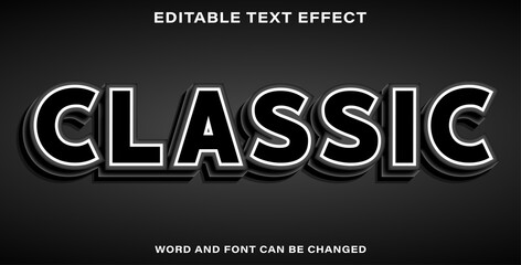 classic beautiful text effect