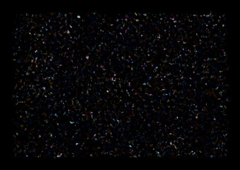 Colorful Confetti Dry Flower on a Black Background