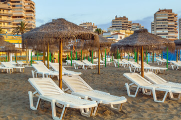 Beach in Torremolinos, Spain