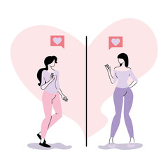 young couple on special love date