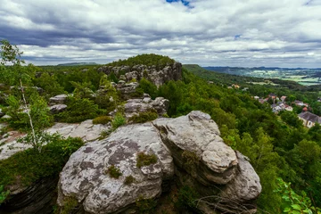  beautiful view with rock in Czechia nature
