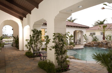 courtyard of the house