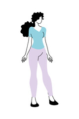 cool and casual young woman