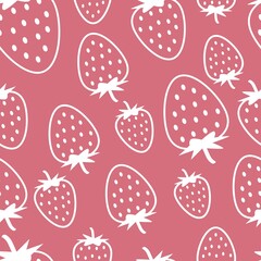 Strawberry seamless pattern