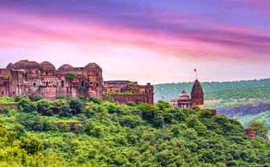 Beautiful view of Narsinghgarh Fort,Narsinghgarh (near Bhopal), Madhya Pradesh, India.