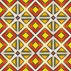 stylized ethnic pattern.
