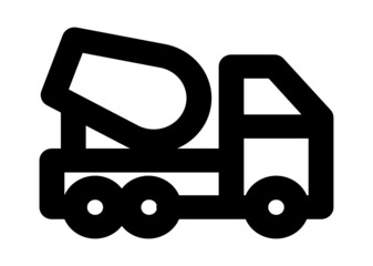 concrete truck icon - From Transportation, Logistics and Machines icons set