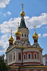 Fototapeta na wymiar Russisch - orthodoxe Kirche in Wien, Österreich