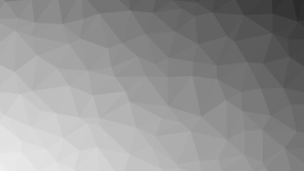 Monochrome polygon pattern. Low poly design