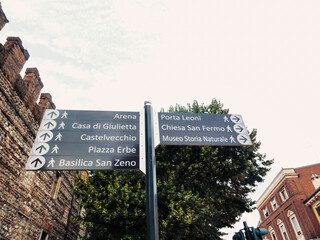 A beautiful view of Verona city at Italy.