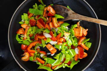 cooking vegetables