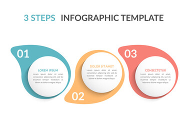 Infographic Template with 3 Steps