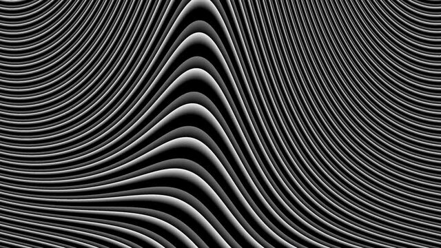 Abstract CGI motion background with floating parallel colored lines in perfect seamless loop (3840 x 2160, 30 fps).