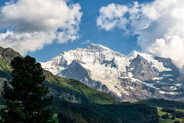 Stunning Swiss Snow Capped Mountains 