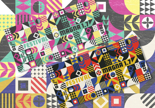 Modern Pop Art Event Flyer Layout