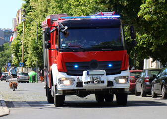 Fototapeta premium Feuerwehr im Einsatz