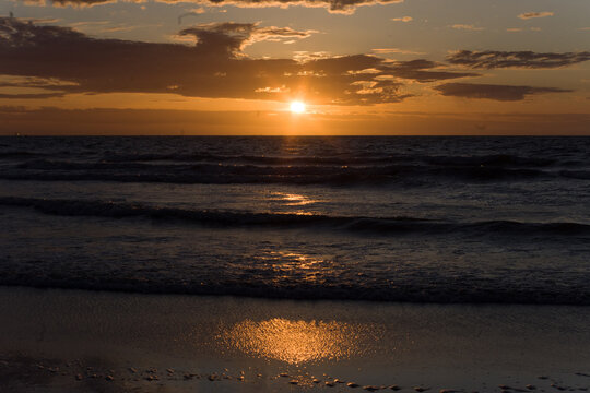 sunset on the sea © Krzysztof