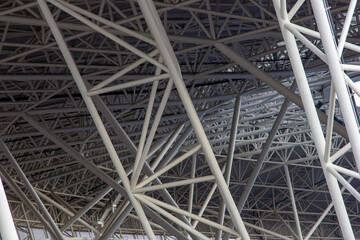 The steel tube structure of the stadium