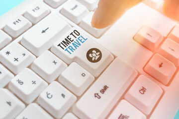 Handwriting text writing Time To Travel. Conceptual photo Collect moments Old ways won t open new...