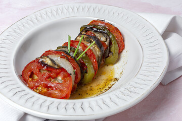 Homemade Ratatouille. Traditional French stew of summer vegetables