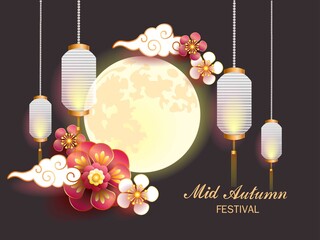 Mid autumn festival / Chinese festival for greetings card, invitation, posters, brochure, calendar, flyers, banners. / Vector illustration
