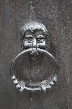 Türklopfring Diable Heurtoir Klopfring Ancien Figurine Murale Maison de