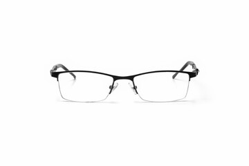 glasses for vision on a white background isolate macro