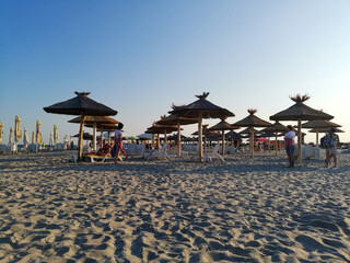 Sulina Beach - the most beautiful wild beach in civilized Romania. Tourists go there for the fine sand and beautiful scenery from the Danube to the Black Sea