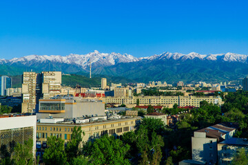 Obraz premium Almaty city view